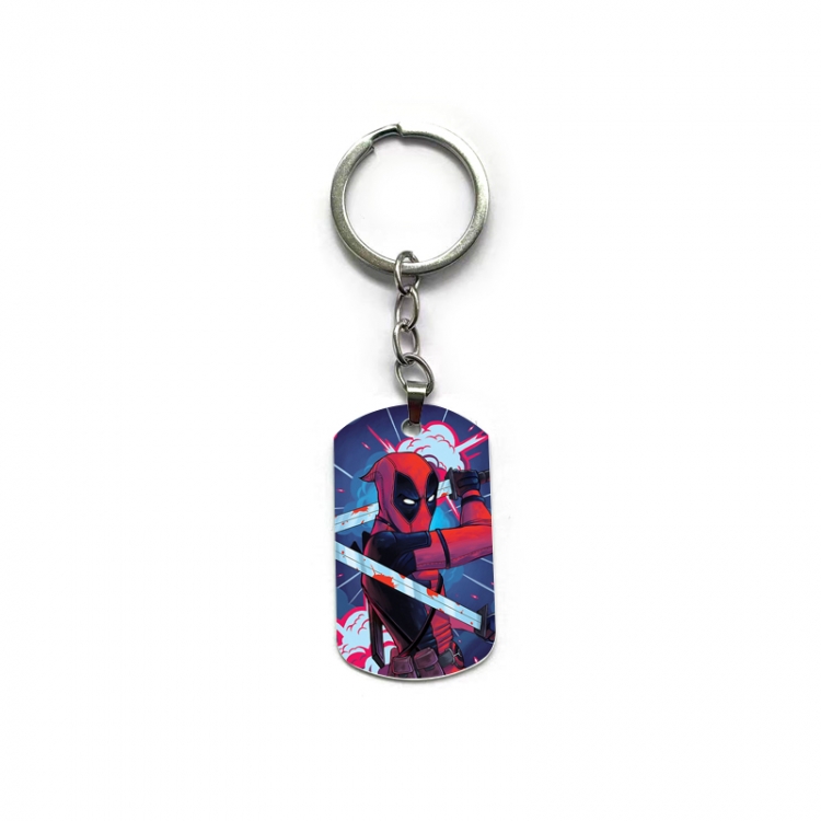 Deadpool Anime double-sided full-color printed keychain price for 5 pcs