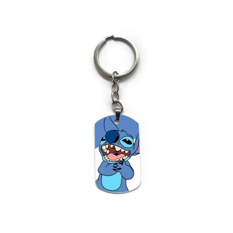  Lilo & Stitch Anime double-sided full-color printed keychain price for 5 pcs