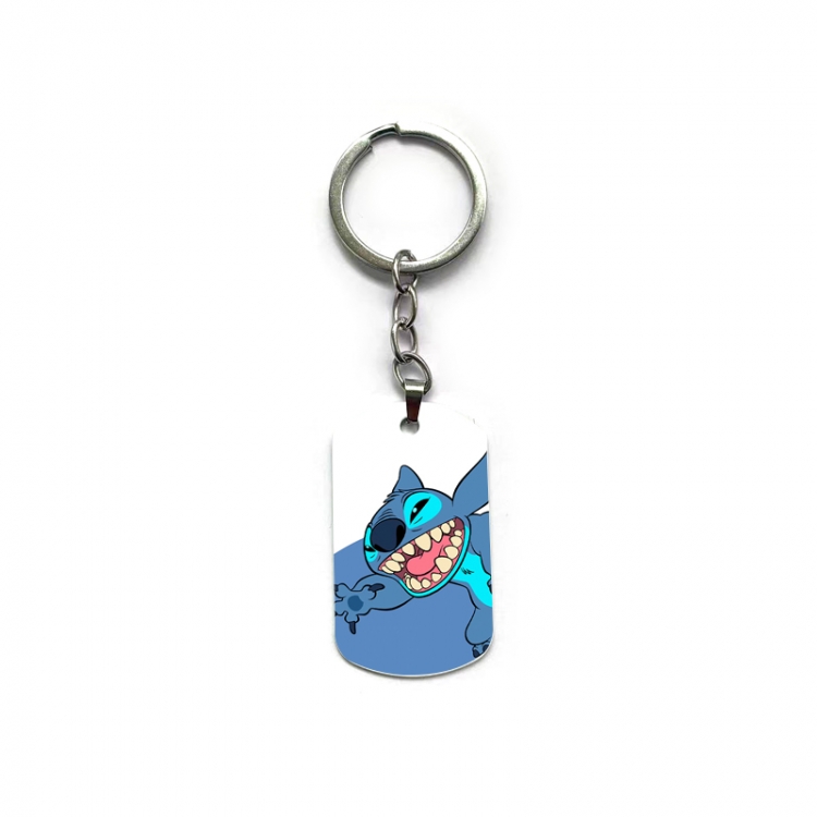  Lilo & Stitch Anime double-sided full-color printed keychain price for 5 pcs