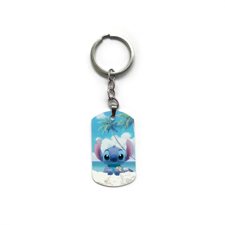  Lilo & Stitch Anime double-sided full-color printed keychain price for 5 pcs