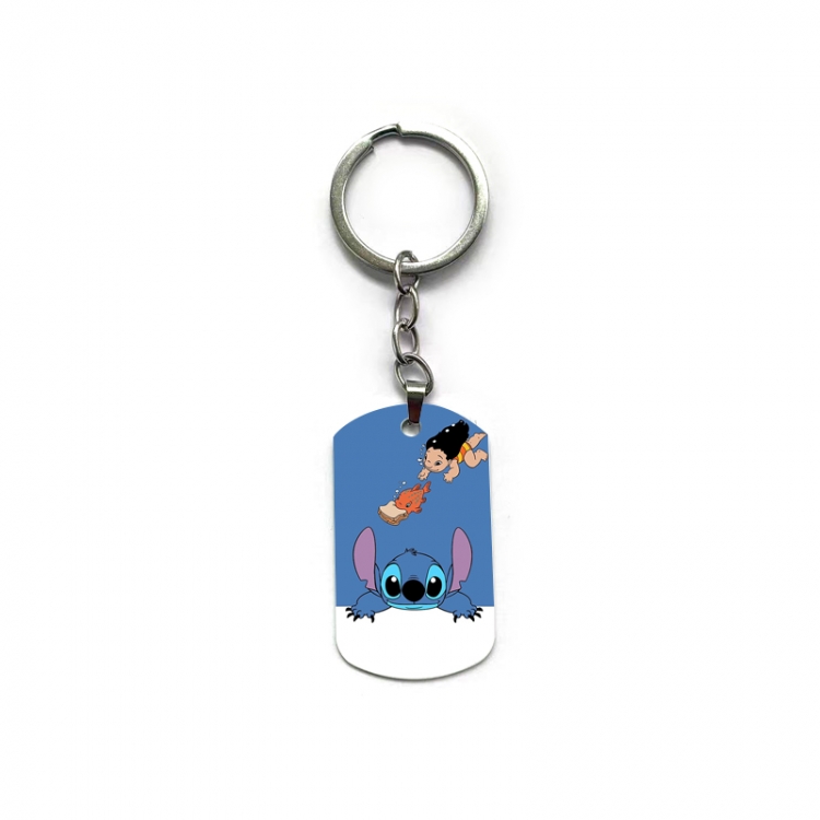  Lilo & Stitch Anime double-sided full-color printed keychain price for 5 pcs