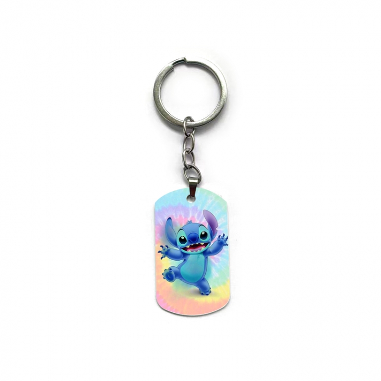  Lilo & Stitch Anime double-sided full-color printed keychain price for 5 pcs