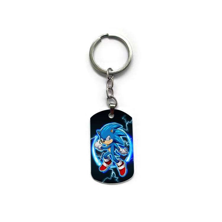 Sonic The Hedgehog Anime double-sided full-color printed keychain price for 5 pcs