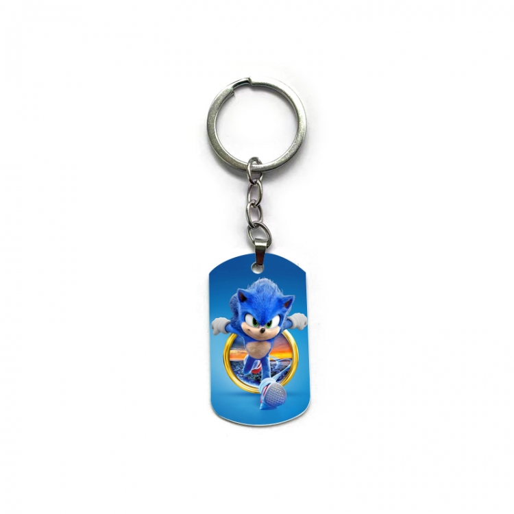 Sonic The Hedgehog Anime double-sided full-color printed keychain price for 5 pcs