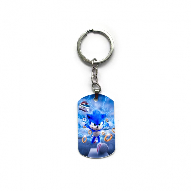 Sonic The Hedgehog Anime double-sided full-color printed keychain price for 5 pcs