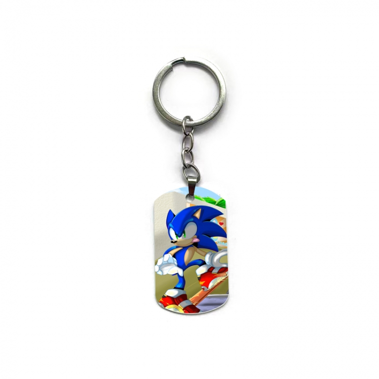 Sonic The Hedgehog Anime double-sided full-color printed keychain price for 5 pcs