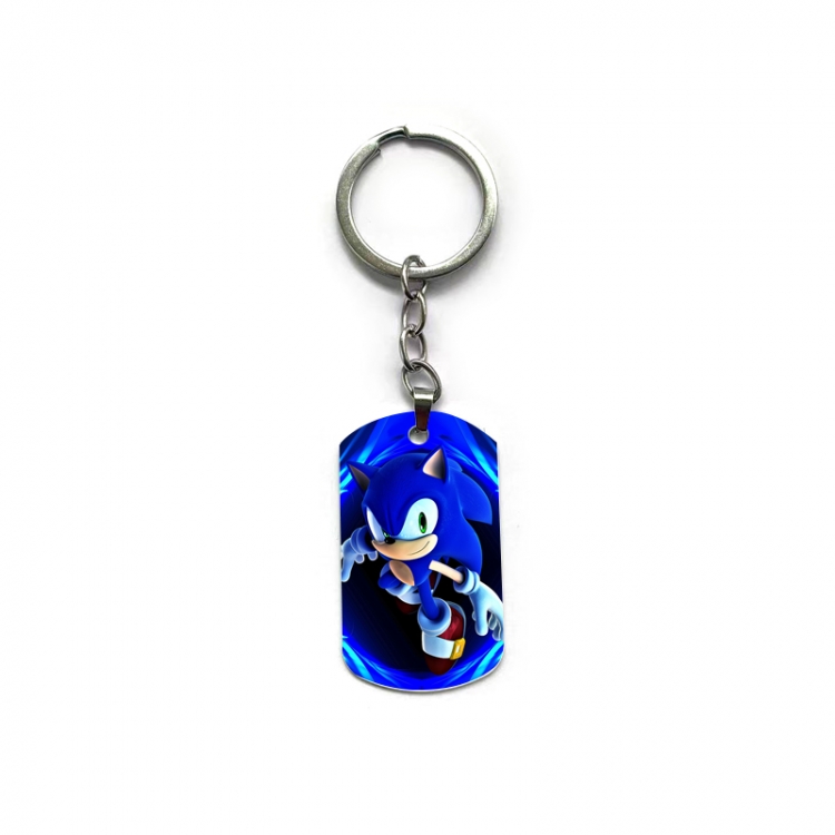 Sonic The Hedgehog Anime double-sided full-color printed keychain price for 5 pcs