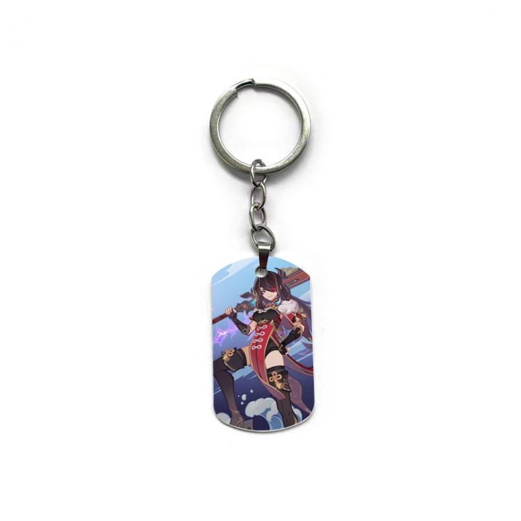 Genshin Impact Anime double-sided full-color printed keychain price for 5 pcs
