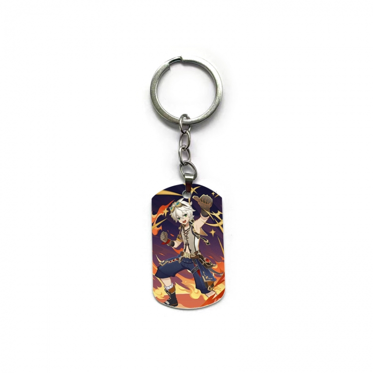 Genshin Impact Anime double-sided full-color printed keychain price for 5 pcs