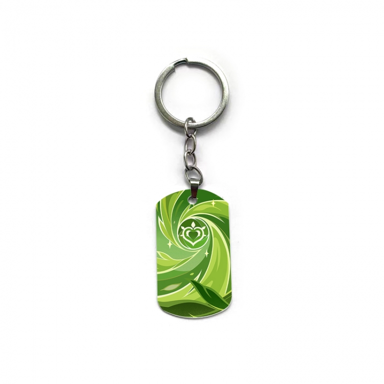 Genshin Impact Anime double-sided full-color printed keychain price for 5 pcs