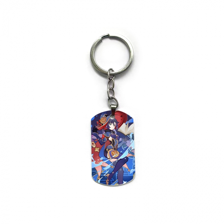 Genshin Impact Anime double-sided full-color printed keychain price for 5 pcs