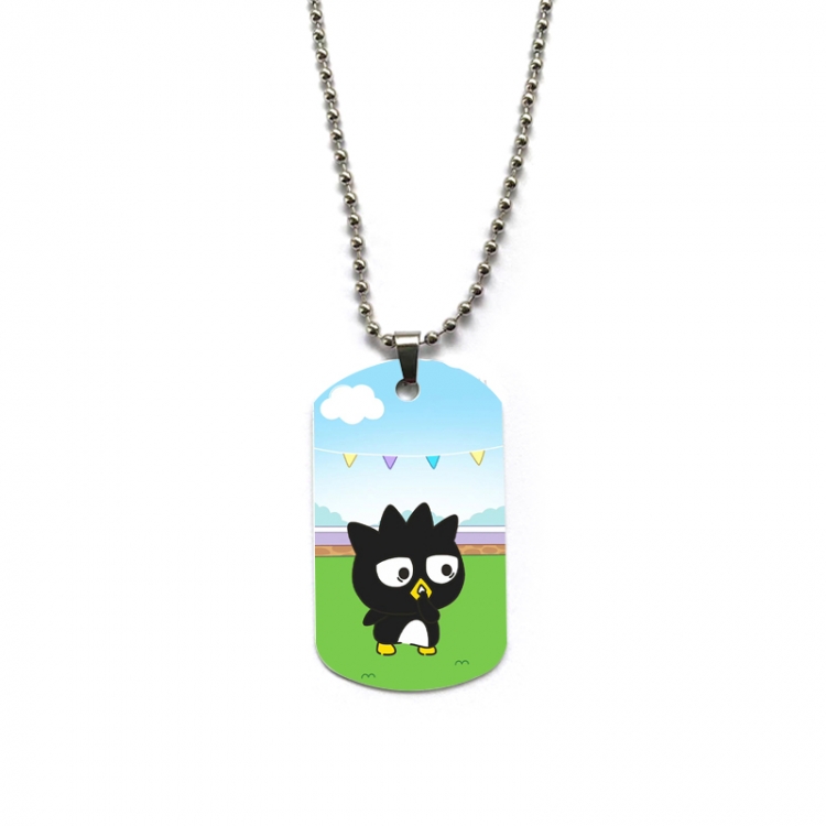 sanrio Anime double-sided full color printed military brand necklace price for 5 pcs