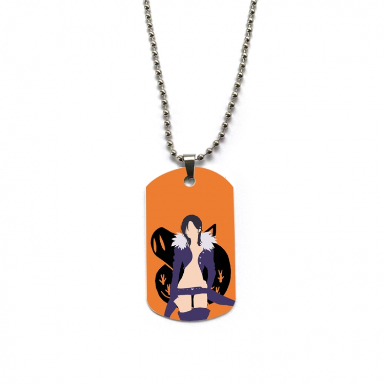 The Seven Deadly Sins Anime double-sided full color printed military brand necklace price for 5 pcs