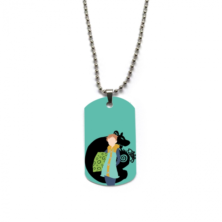 The Seven Deadly Sins Anime double-sided full color printed military brand necklace price for 5 pcs