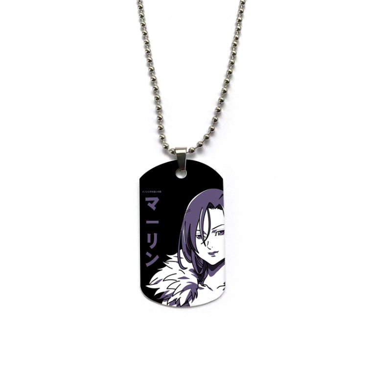 The Seven Deadly Sins Anime double-sided full color printed military brand necklace price for 5 pcs