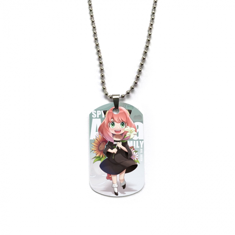 SPY×FAMILY Anime double-sided full color printed military brand necklace price for 5 pcs