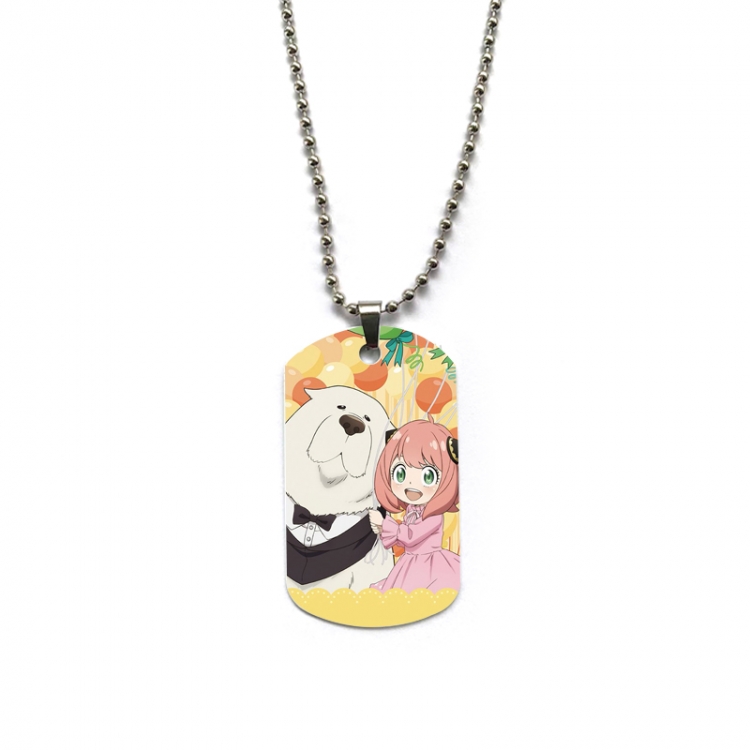 SPY×FAMILY Anime double-sided full color printed military brand necklace price for 5 pcs