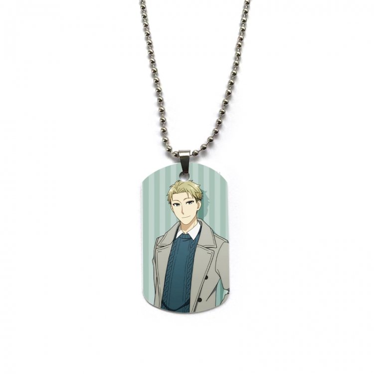 SPY×FAMILY Anime double-sided full color printed military brand necklace price for 5 pcs