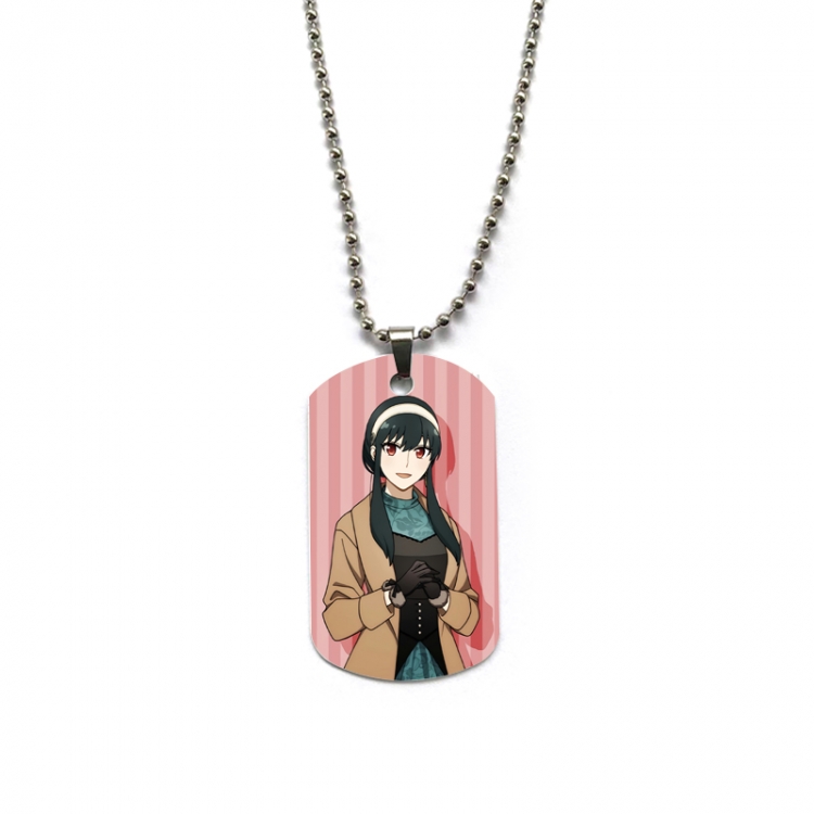 SPY×FAMILY Anime double-sided full color printed military brand necklace price for 5 pcs