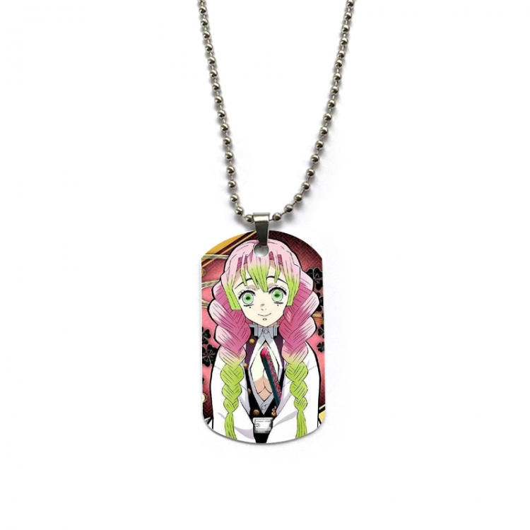 Demon Slayer Kimets Anime double-sided full color printed military brand necklace price for 5 pcs