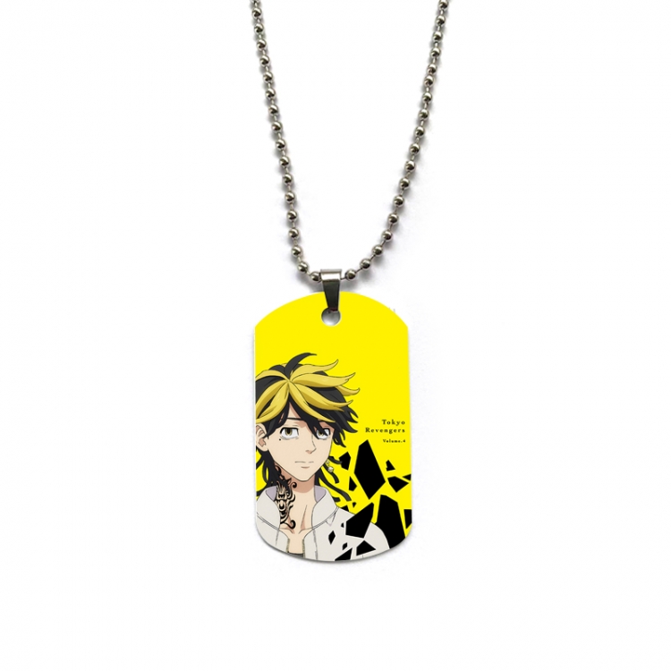 Tokyo Revengers Anime double-sided full color printed military brand necklace price for 5 pcs