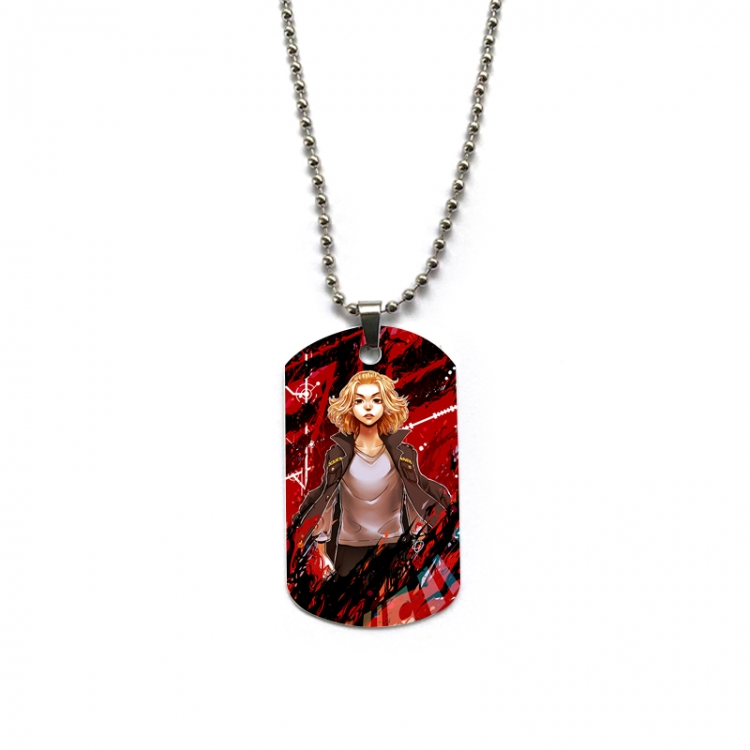 Tokyo Revengers Anime double-sided full color printed military brand necklace price for 5 pcs