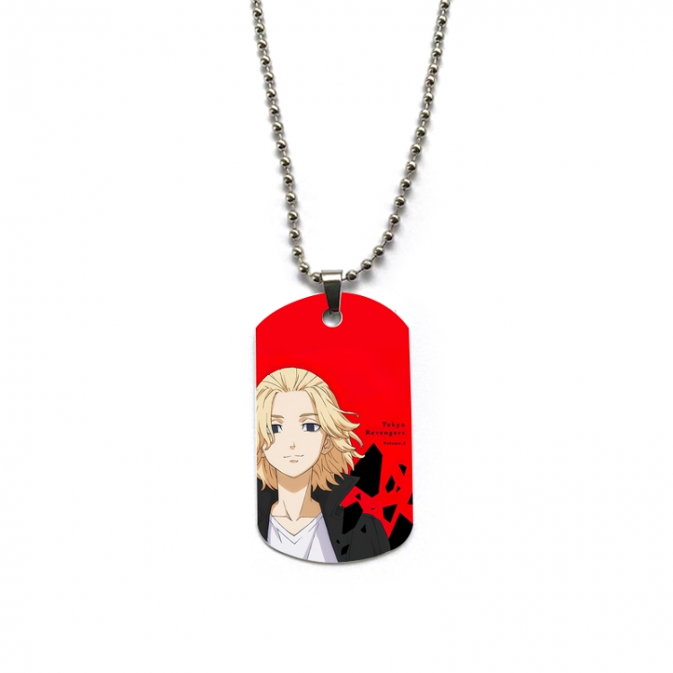 Tokyo Revengers Anime double-sided full color printed military brand necklace price for 5 pcs