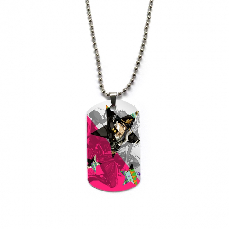 JoJos Bizarre Adventure Anime double-sided full color printed military brand necklace price for 5 pcs