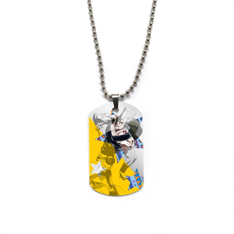 JoJos Bizarre Adventure Anime double-sided full color printed military brand necklace price for 5 pcs