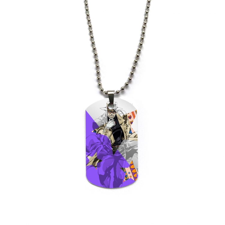 JoJos Bizarre Adventure Anime double-sided full color printed military brand necklace price for 5 pcs