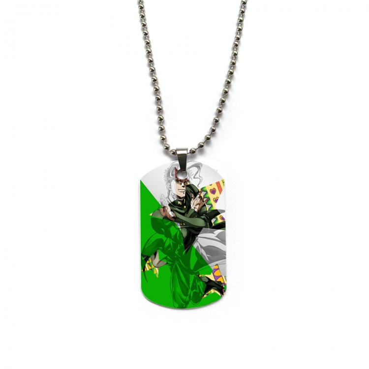 JoJos Bizarre Adventure Anime double-sided full color printed military brand necklace price for 5 pcs