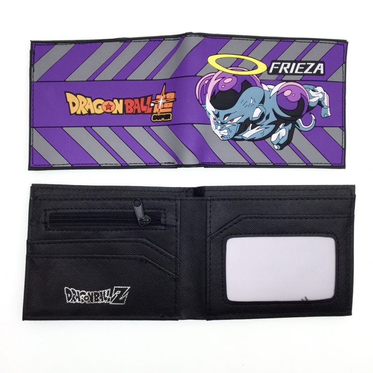 DRAGON BALL Anime peripheral PVC adhesive surface short style folding wallet