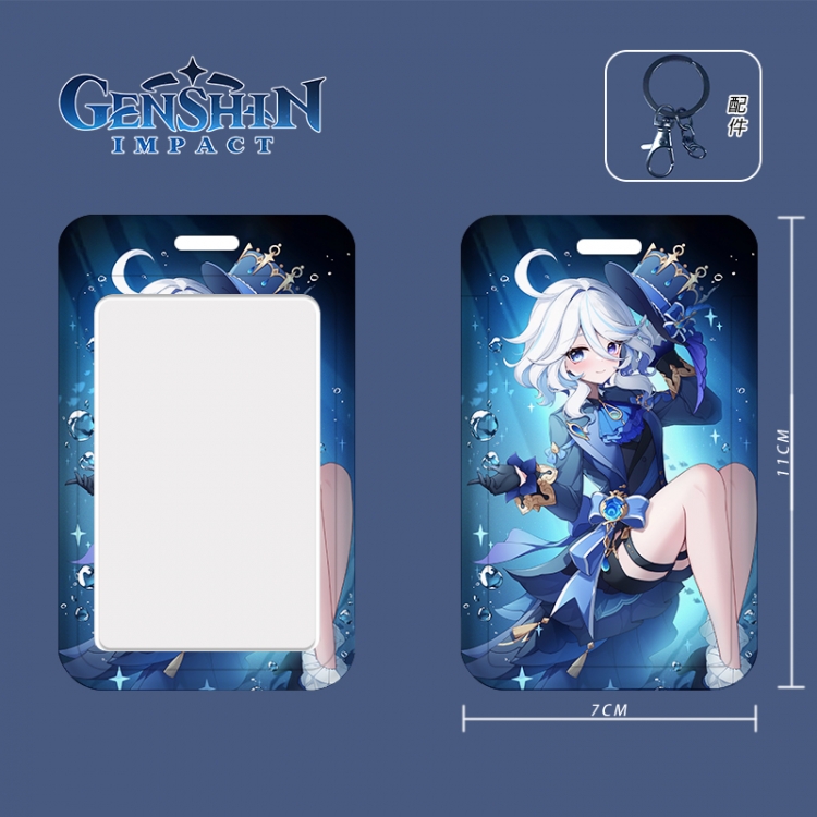 Genshin Impact Cartoon peripheral ID card sleeve Ferrule 11cm long 7cm wide price for 5 pcs  