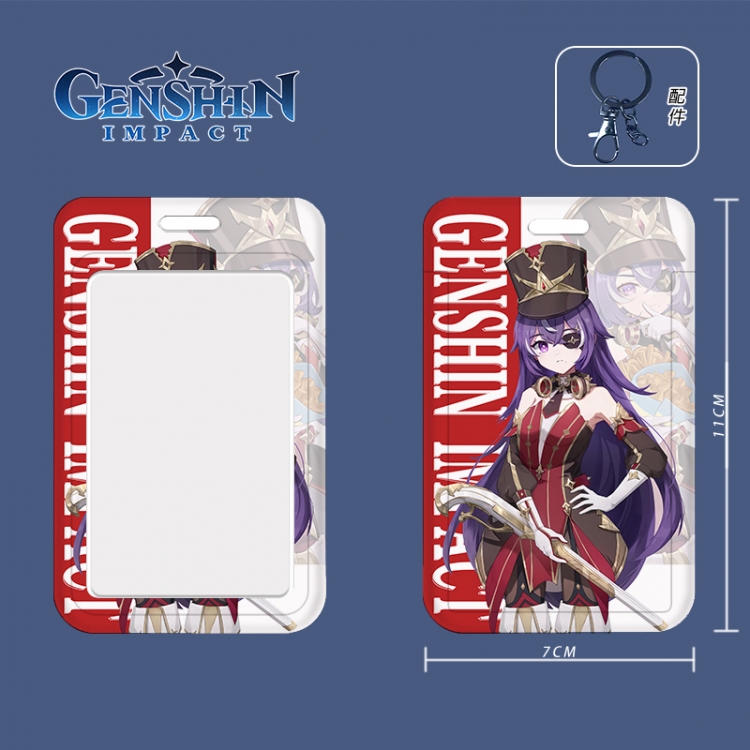 Genshin Impact Cartoon peripheral ID card sleeve Ferrule 11cm long 7cm wide price for 5 pcs  