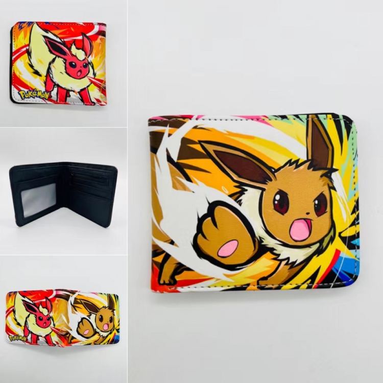 Pokemon Full color Two fold short card case wallet 11X9.5CM 