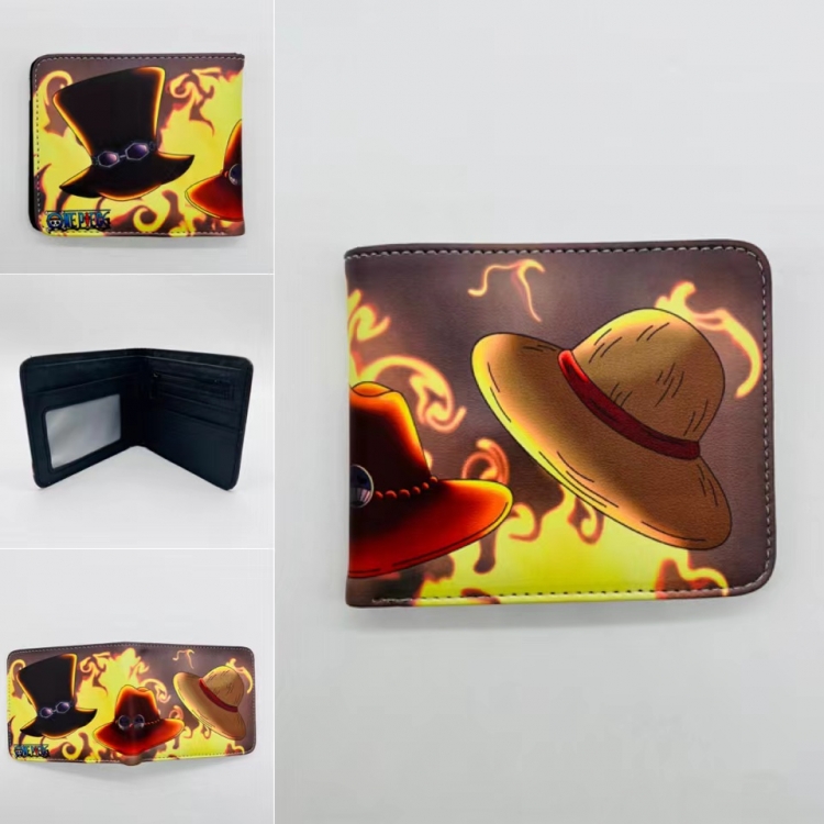 One Piece Full color Two fold short card case wallet 11X9.5CM 
