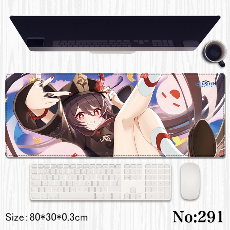 Genshin Impact Anime peripheral computer mouse pad office desk pad multifunctional pad 80X30X0.3cm
