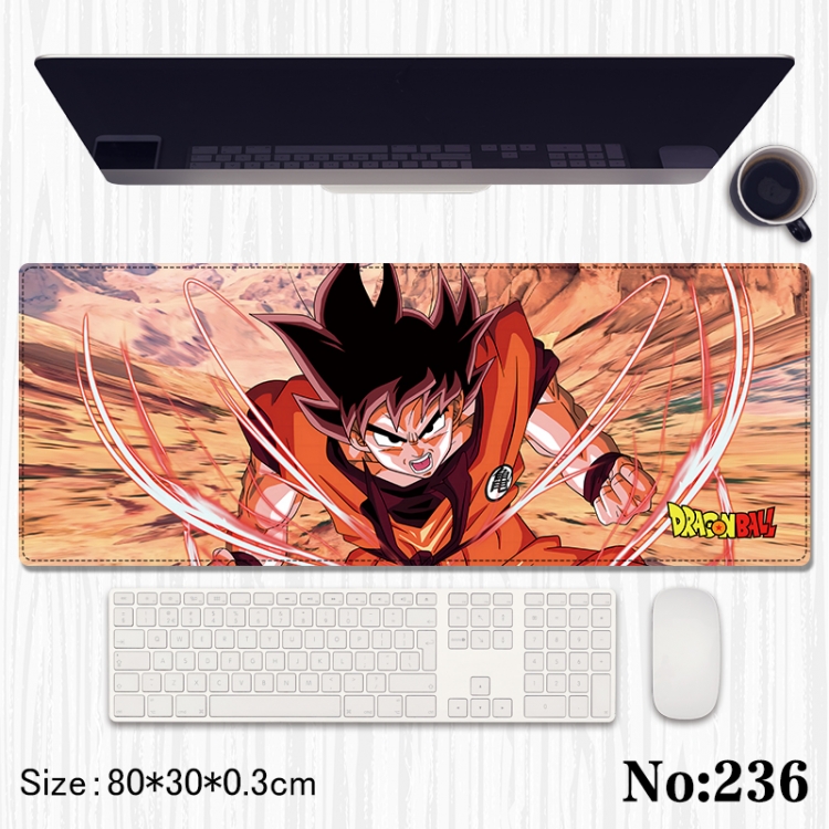 DRAGON BALL Anime peripheral computer mouse pad office desk pad multifunctional pad 80X30X0.3cm