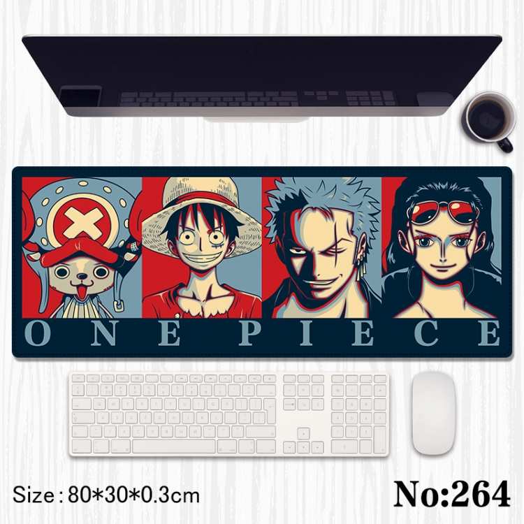 One Piece Anime peripheral computer mouse pad office desk pad multifunctional pad 80X30X0.3cm