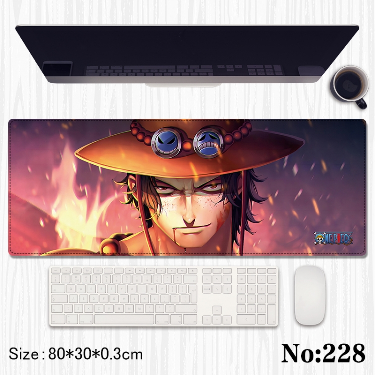 One Piece Anime peripheral computer mouse pad office desk pad multifunctional pad 80X30X0.3cm