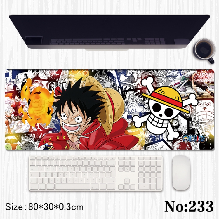 One Piece Anime peripheral computer mouse pad office desk pad multifunctional pad 80X30X0.3cm