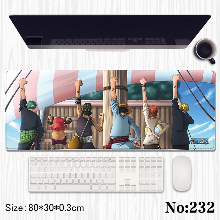 One Piece Anime peripheral computer mouse pad office desk pad multifunctional pad 80X30X0.3cm