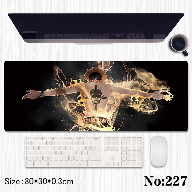 One Piece Anime peripheral computer mouse pad office desk pad multifunctional pad 80X30X0.3cm