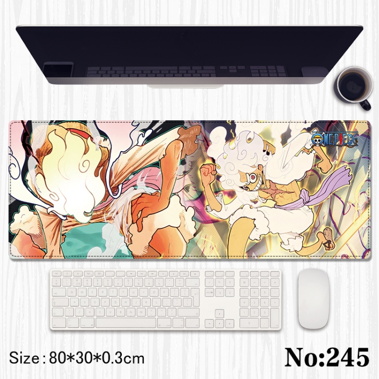 One Piece Anime peripheral computer mouse pad office desk pad multifunctional pad 80X30X0.3cm