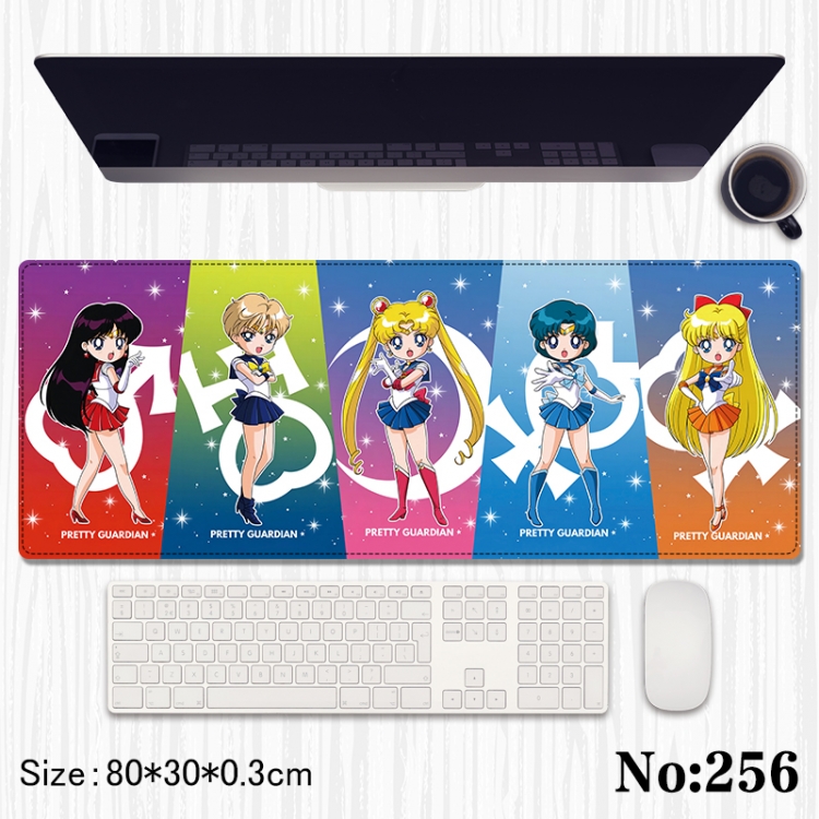 sailormoon Anime peripheral computer mouse pad office desk pad multifunctional pad 80X30X0.3cm