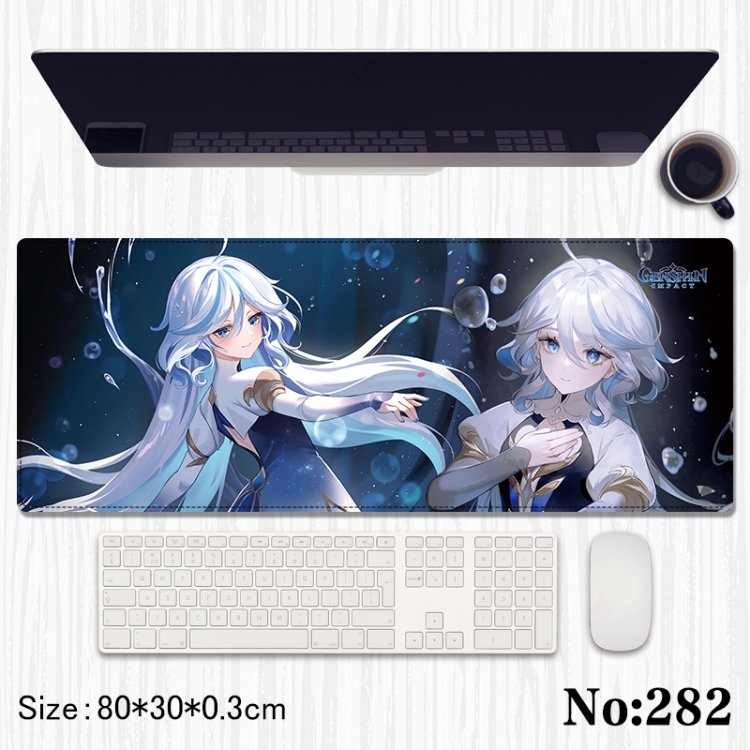 Genshin Impact Anime peripheral computer mouse pad office desk pad multifunctional pad 80X30X0.3cm