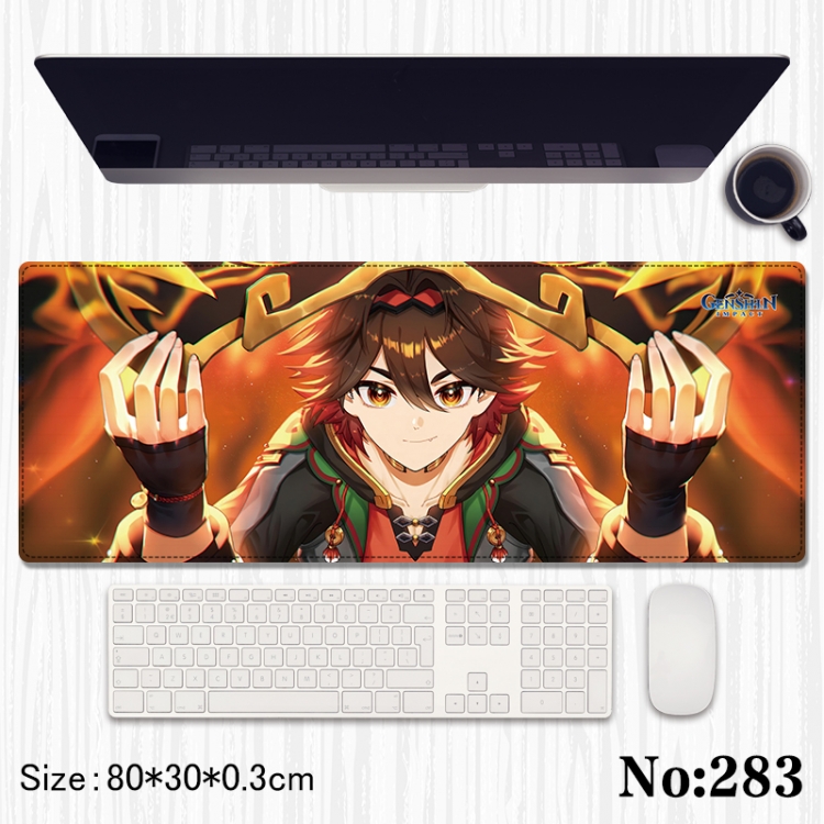 Genshin Impact Anime peripheral computer mouse pad office desk pad multifunctional pad 80X30X0.3cm