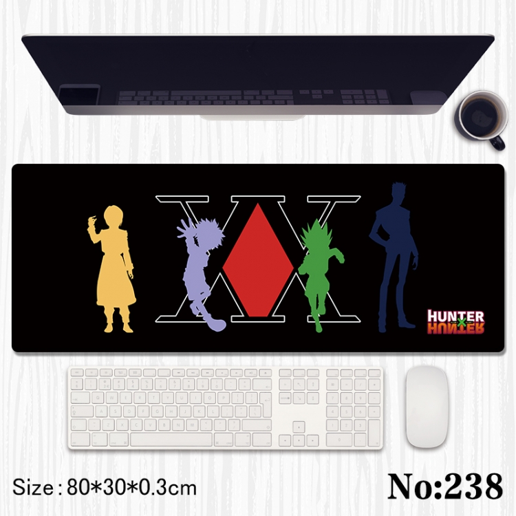 HunterXHunter Anime peripheral computer mouse pad office desk pad multifunctional pad 80X30X0.3cm
