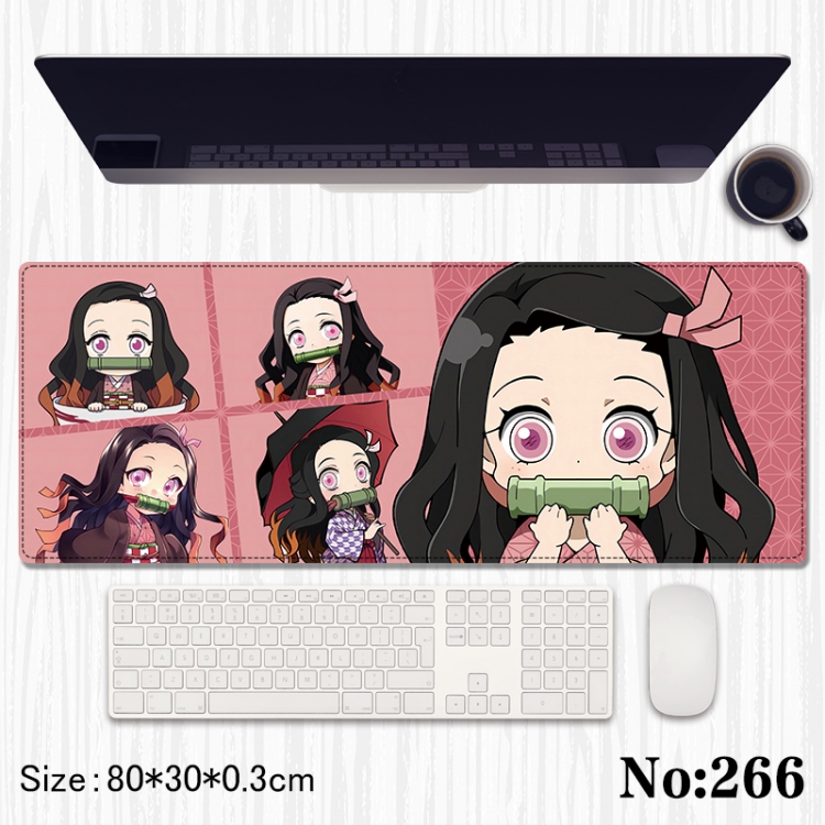 Demon Slayer Kimets Anime peripheral computer mouse pad office desk pad multifunctional pad 80X30X0.3cm