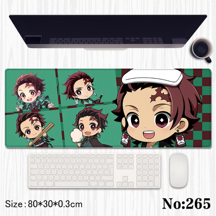 Demon Slayer Kimets Anime peripheral computer mouse pad office desk pad multifunctional pad 80X30X0.3cm